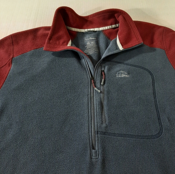 L.L. Bean Other - LL Bean Colorblocked 1/4 Zip Fleece Sweater